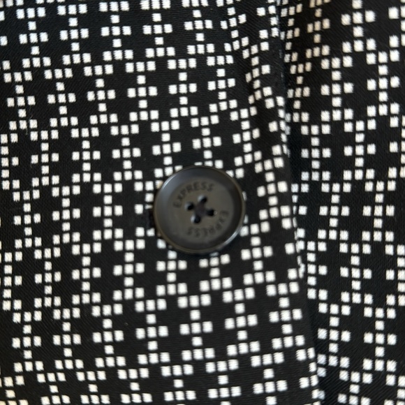 Express Blazer Black & White Beautiful Pattern Size 6 - Picture 6 of 10